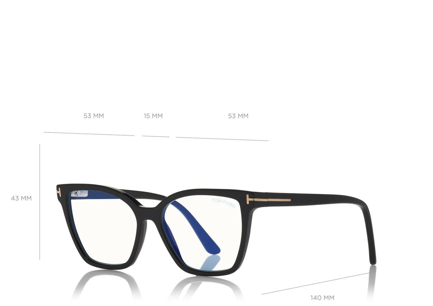 Tom Ford DOUBLE CLIP ON BLUE BLOCK OPTICALS